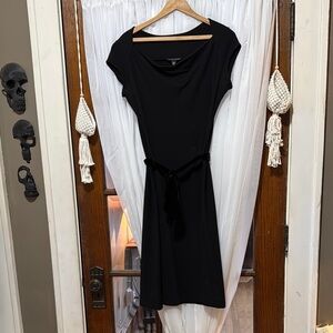 Banana Republic, Elegant Black Dress, wool blend. Size M.
